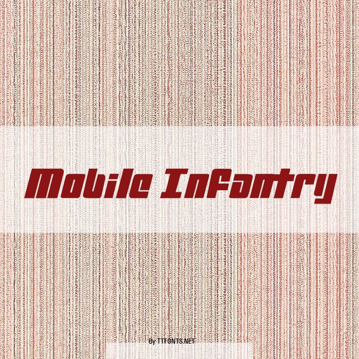 Mobile Infantry example